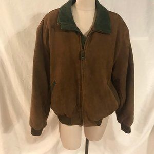 Vintage LL Bean Suede Jacket Brown Large